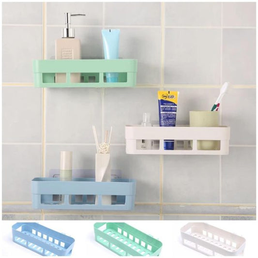 Bathroom Shelf Bathroom Adhesive Storage Rack Kitchen Home decoration